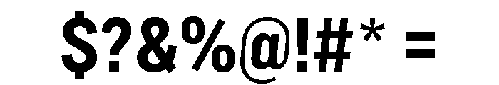 Marsden Condensed Bold Font OTHER CHARS