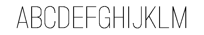 Marsden Condensed Hairline Font UPPERCASE