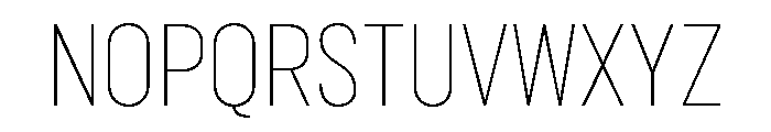 Marsden Condensed Hairline Font UPPERCASE