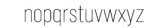 Marsden Condensed Hairline Font LOWERCASE