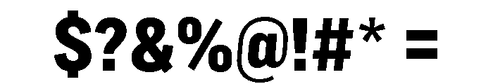 Marsden Condensed Heavy Font OTHER CHARS