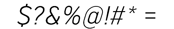 Marsden Condensed Light Italic Font OTHER CHARS
