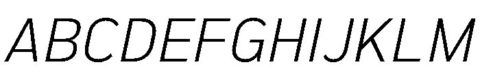 Marsden Condensed Light Italic Font UPPERCASE