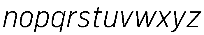 Marsden Condensed Light Italic Font LOWERCASE