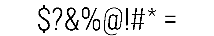 Marsden Condensed Light Font OTHER CHARS