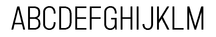 Marsden Condensed Light Font UPPERCASE