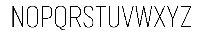 Marsden Condensed Thin Font UPPERCASE