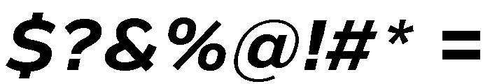 Marsden Extended Bold Italic Font OTHER CHARS