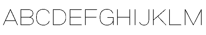 Marsden Extended Hairline Font UPPERCASE