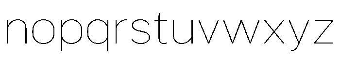 Marsden Extended Hairline Font LOWERCASE
