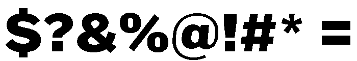 Marsden Extended Heavy Font OTHER CHARS