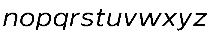 Marsden Extended Italic Font LOWERCASE