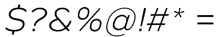 Marsden Extended Light Italic Font OTHER CHARS