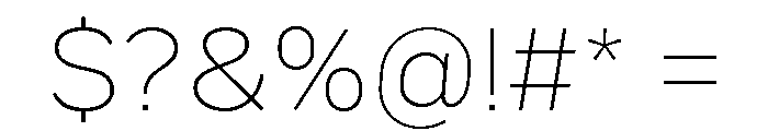 Marsden Extended Thin Font OTHER CHARS