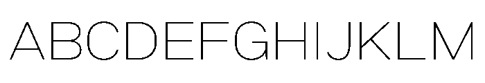 Marsden Extended Thin Font UPPERCASE