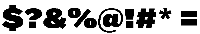 Marsden Extended Ultra Black Font OTHER CHARS
