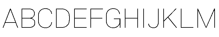 Marsden Hairline Font UPPERCASE