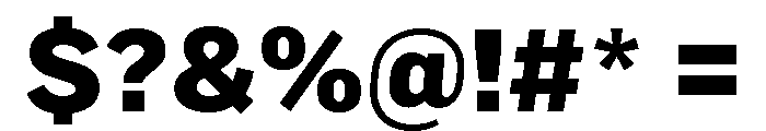 Marsden Heavy Font OTHER CHARS