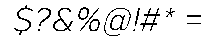 Marsden Light Italic Font OTHER CHARS