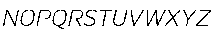 Marsden Light Italic Font UPPERCASE