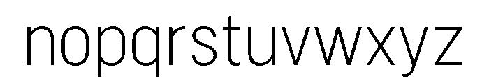 Marsden Narrow Extra Light Font LOWERCASE