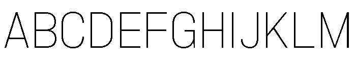 Marsden Narrow Thin Font UPPERCASE