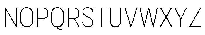 Marsden Narrow Thin Font UPPERCASE
