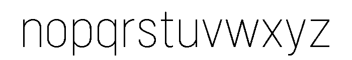 Marsden Narrow Thin Font LOWERCASE