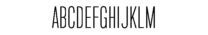 Marsden Slim Extra Light Font UPPERCASE
