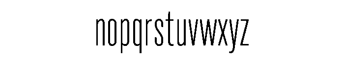 Marsden Slim Extra Light Font LOWERCASE