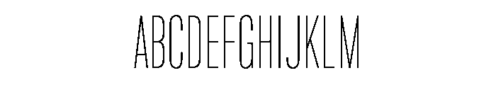 Marsden Slim Hairline Font UPPERCASE