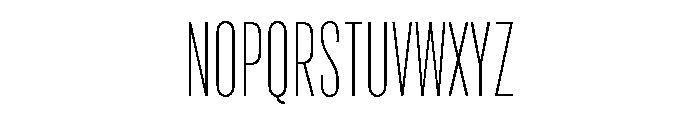 Marsden Slim Hairline Font UPPERCASE