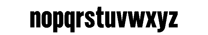 Marsden Slim Heavy Font LOWERCASE