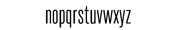 Marsden Slim Light Font LOWERCASE