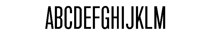 Marsden Slim Regular Font UPPERCASE