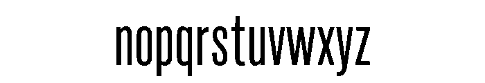 Marsden Slim Regular Font LOWERCASE