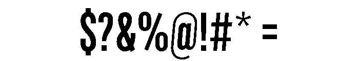 Marsden Slim Semi Bold Font OTHER CHARS