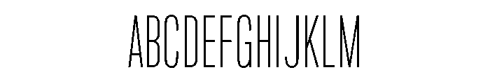 Marsden Slim Thin Font UPPERCASE