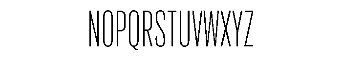 Marsden Slim Thin Font UPPERCASE