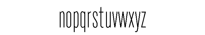 Marsden Slim Thin Font LOWERCASE