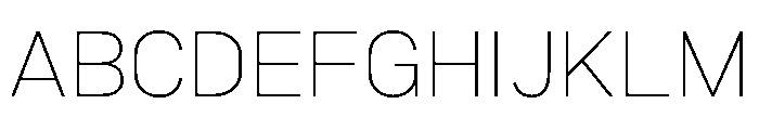 Marsden Thin Font UPPERCASE