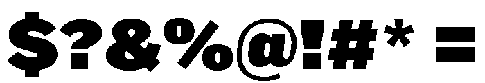Marsden Ultra Black Font OTHER CHARS