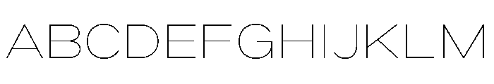 Marsden Wide Hairline Font UPPERCASE