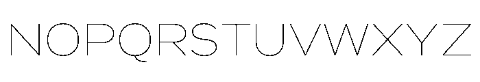 Marsden Wide Hairline Font UPPERCASE