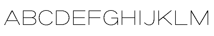 Marsden Wide Thin Font UPPERCASE