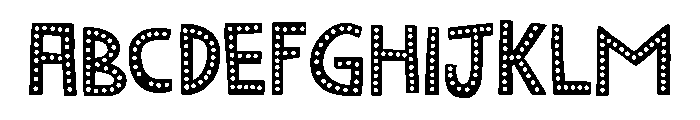 Marujo Dotface Font UPPERCASE