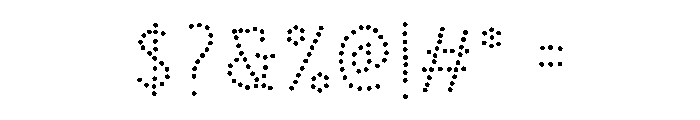 Marujo Dots Font OTHER CHARS