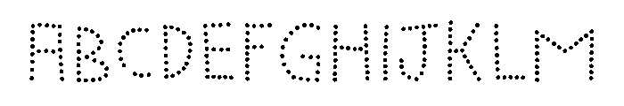 Marujo Dots Font UPPERCASE