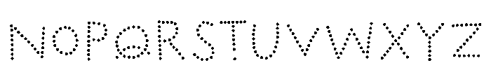 Marujo Dots Font UPPERCASE