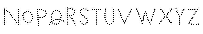 Marujo Dots Font LOWERCASE